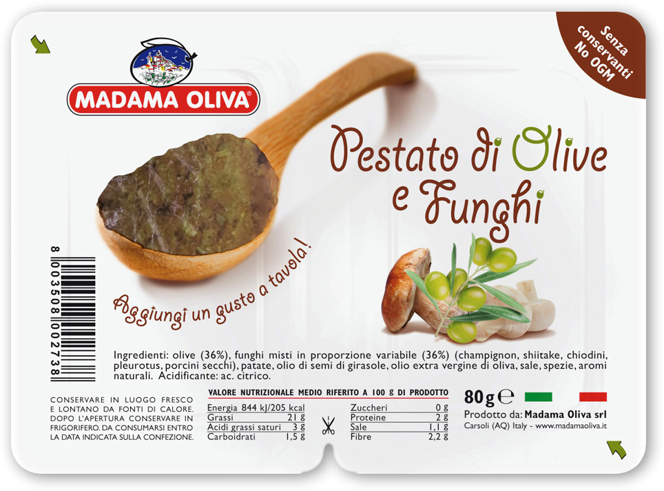 Тапенада из оливок и грибов «Madama Oliva»