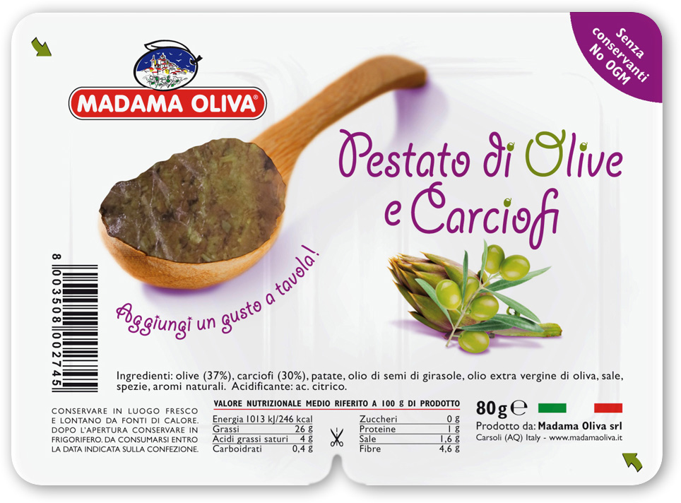 Тапенада из оливок и артишоков «Madama Oliva»